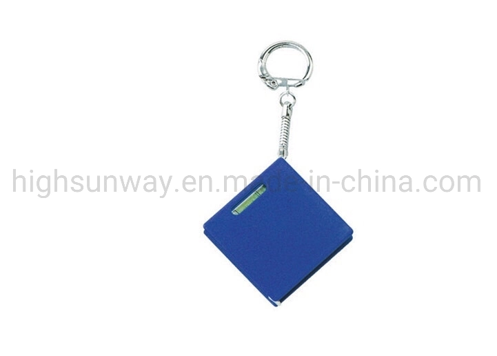 1m Retractable Steel Tap Square Level Tape Measure Keychain